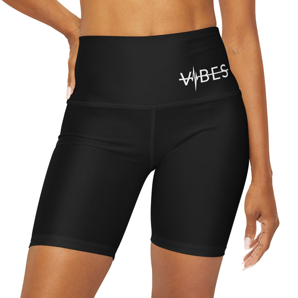 Vibes High Waisted Yoga Shorts (AOP)