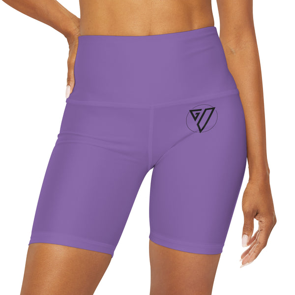 Good Vibes High Waisted Yoga Shorts (AOP)
