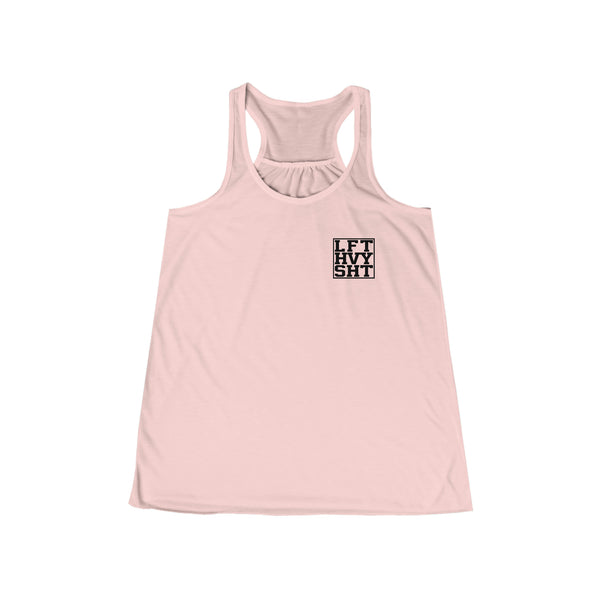 Iron Angel Lift Heavy, Train Hard: Aesthetic  Flowy Racerback Tank